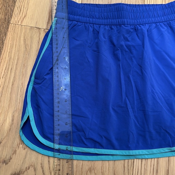 *NWT Outdoor Voices 3" Royal Blue Skirt with Aqua Trim Tennis Golf Activewear - Picture 4 of 10